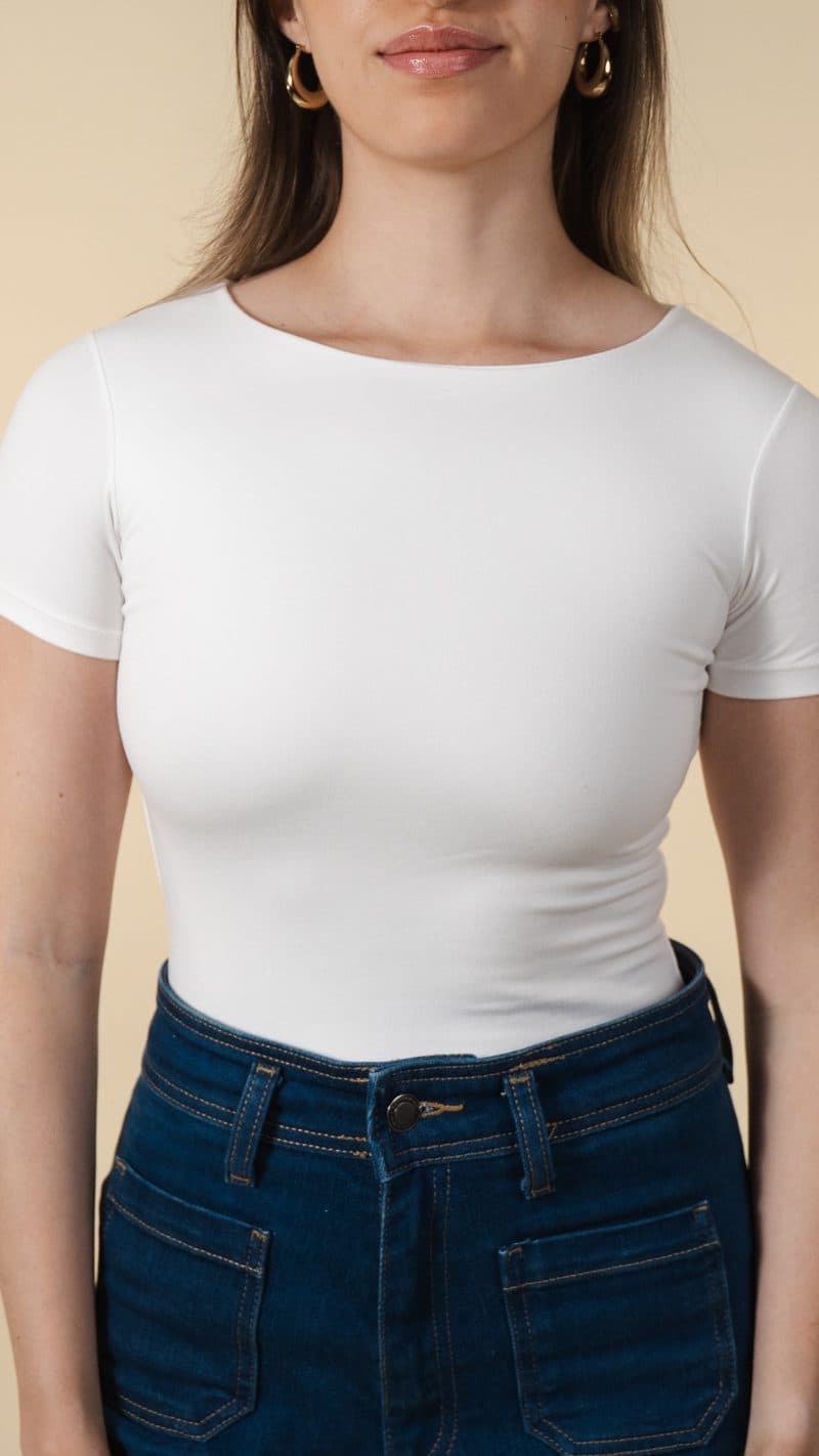 Basic tee color Blanco