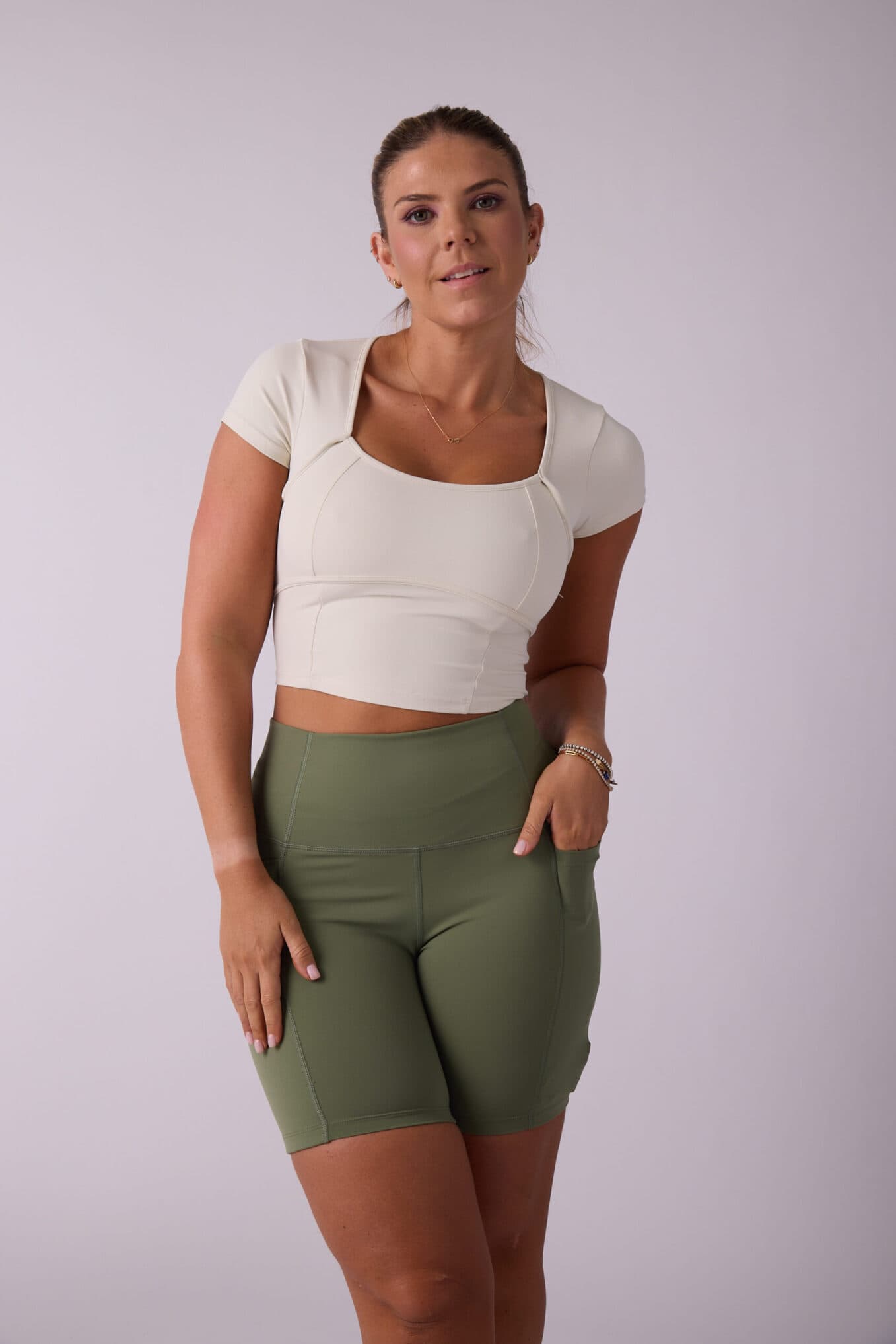 Active Manga Corta Backless